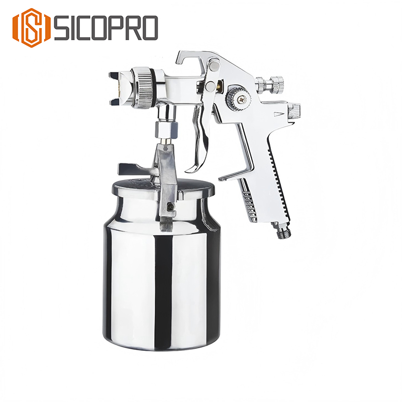 AB‑17S LVLP Spray Gun with Metal Cup (Bottom Feed)