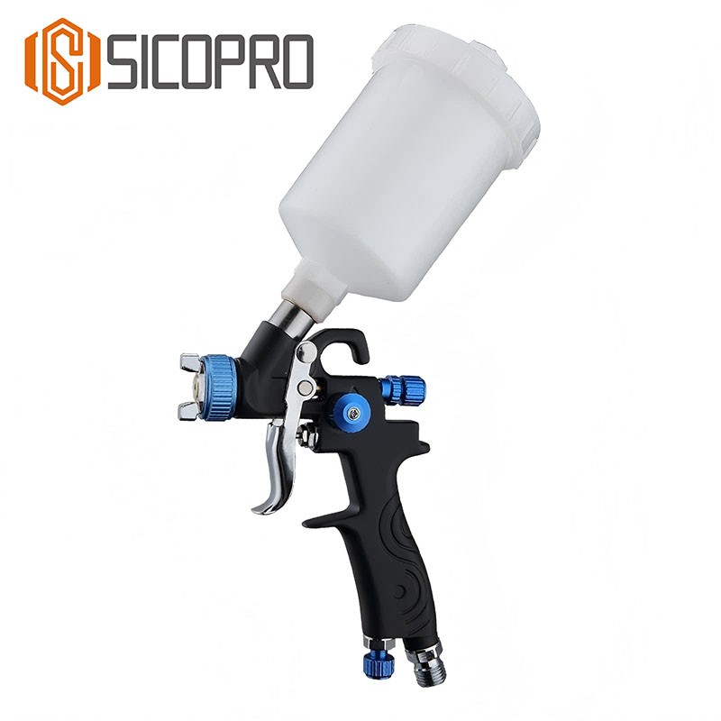 SK-350 LVLP Spray Gun – Professional Blue Gravity Feed Low Pressure Paint Gun