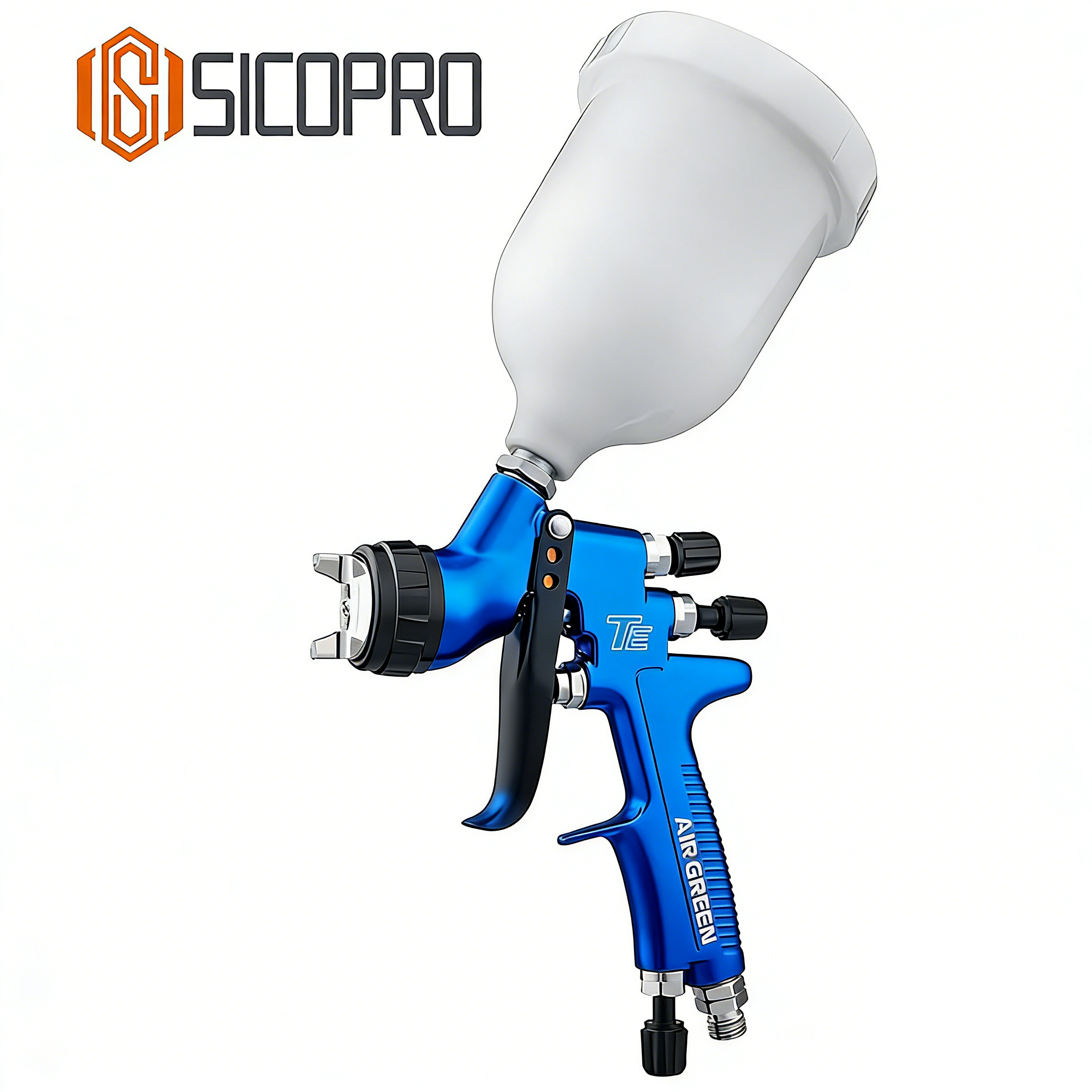 TE Blue LVLP Spray Gun for Automotive & Furniture Refinishing