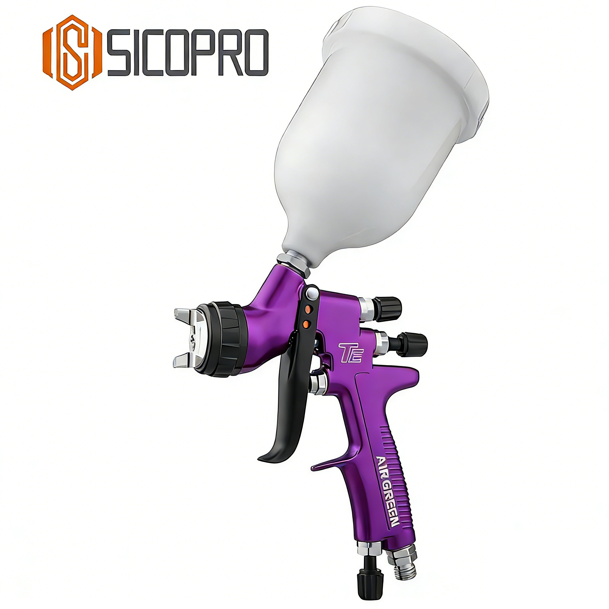 TE Purple LVLP Spray Gun for Automotive & Furniture Refinishing