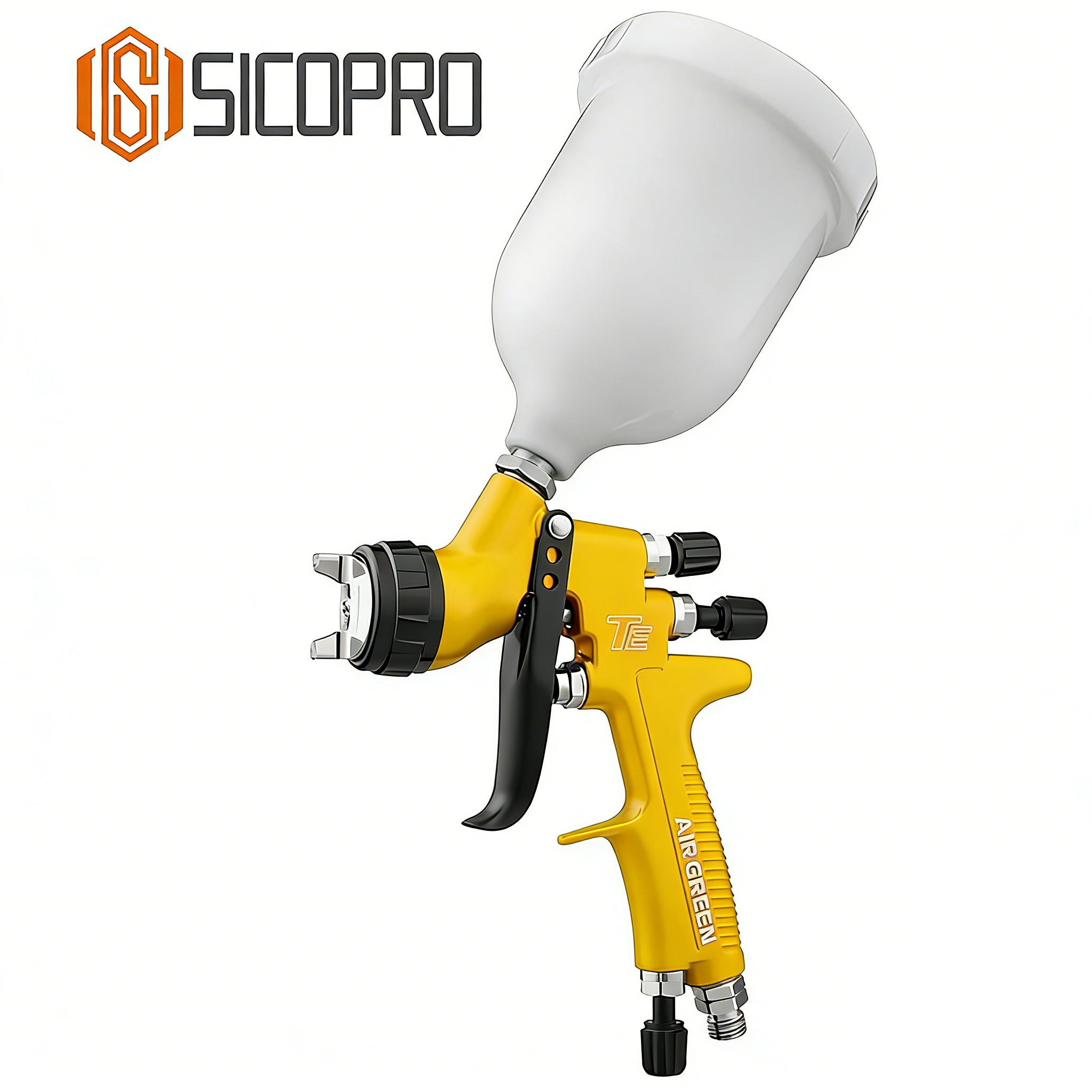 TE Yellow LVLP Spray Gun for Automotive & Furniture Refinishing