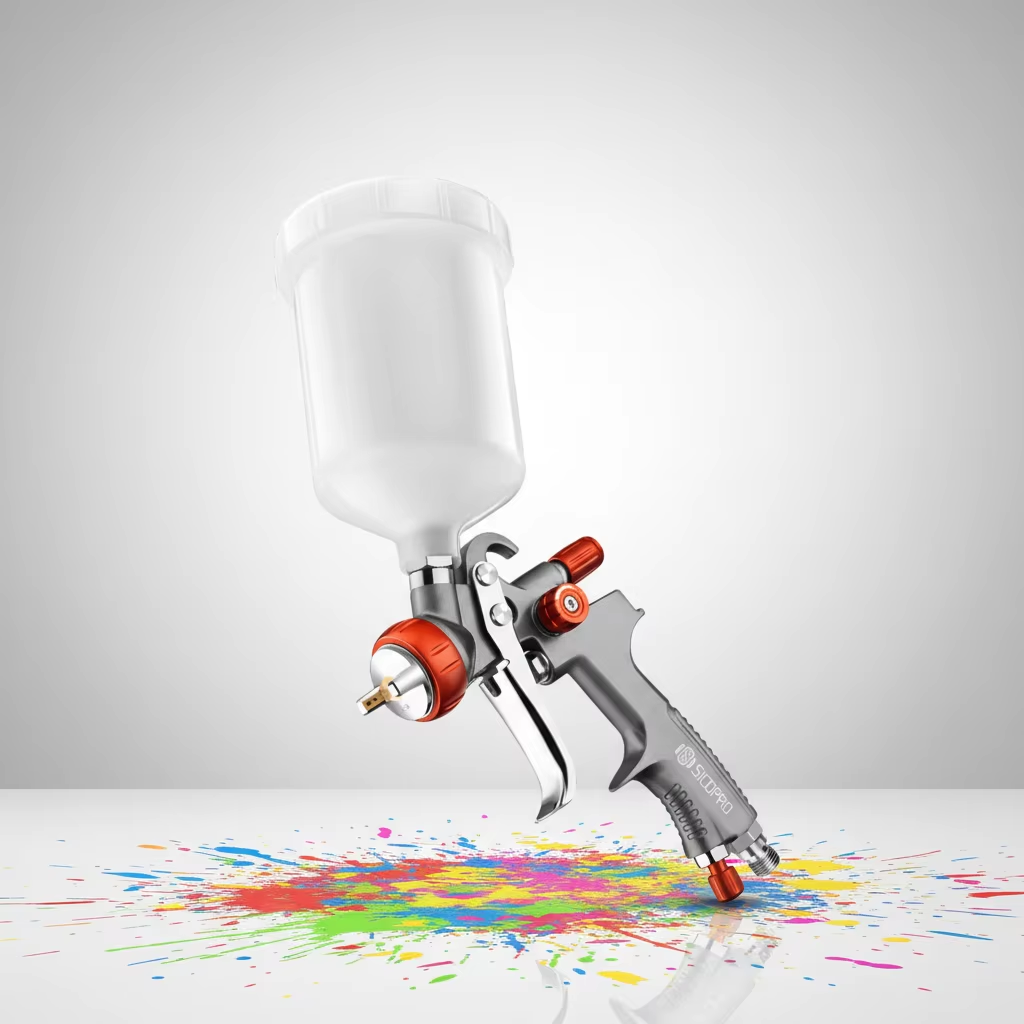 Professional Low Noise Refinished Painting LVLP Spray Gun for Automotive Refinishing