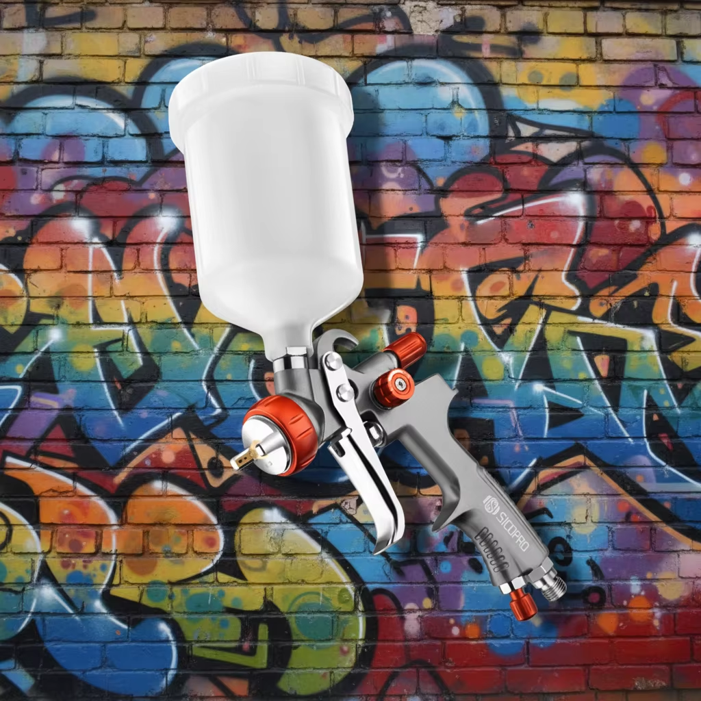 Industrial Low Noise Refinished Painting LVLP Spray Gun for Workshop Coating