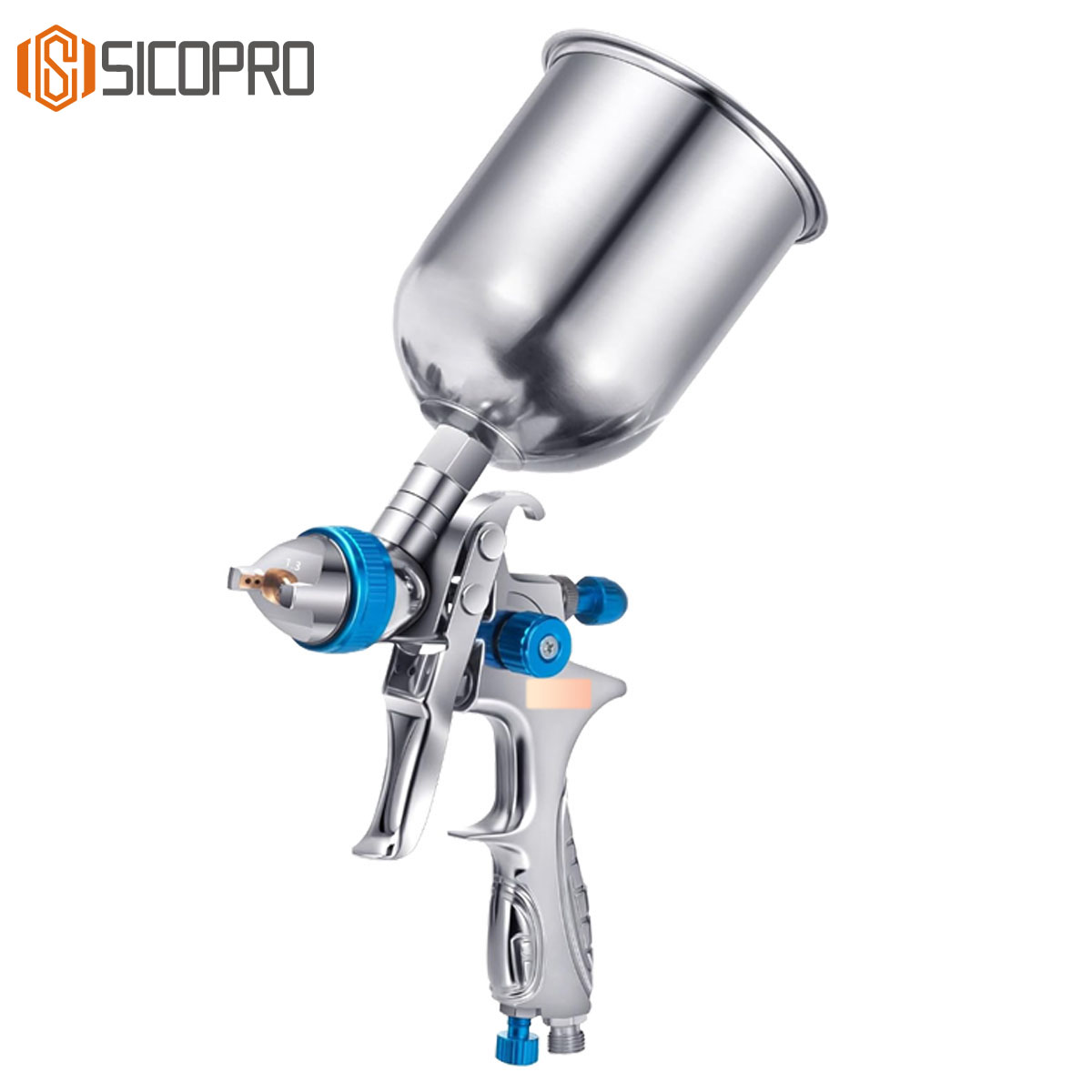 H-887P LVLP Spray Gun Kit with Regulator – Gravity Feed Paint Gun with Accessories