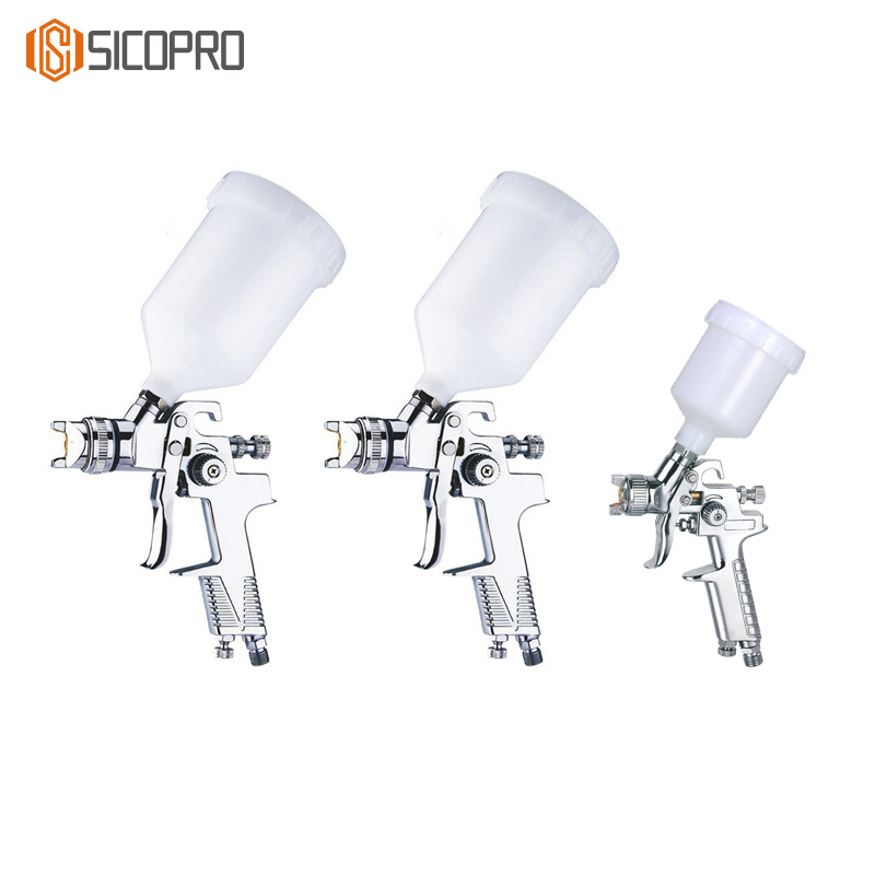 Sicopro LVLP Spray Gun – H-970P + H-2000P Gravity Feed Paint Gun for Detail and Touch-Up Work