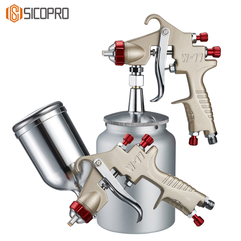 W-77 LVLP Spray Gun – Champagne Gold Air Paint Sprayer
