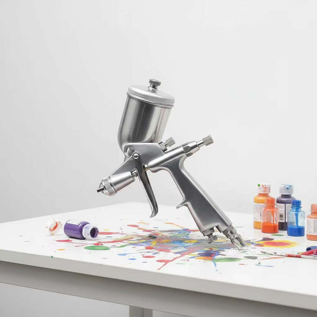 0.5mm LVLP Gravity Feed Spray Gun 125ml Aluminum Alloy Paint Sprayer