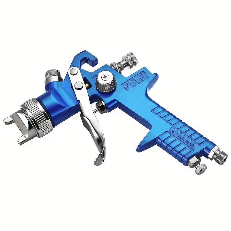 H-827P+H-2000P LVLP Sky Blue Spray Gun Kit with Full Accessories and Case