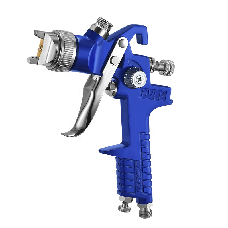 H-827P + H-2000P LVLP Spray Gun Kit with MF-07 Regulator & MF-01 Filter – 0.8/1.4/1.7mm Nozzles + Full Accessories