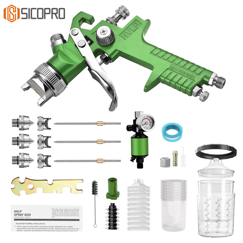 Professional LVLP Gravity Feed Spray Gun for Automotive and Industrial Use
