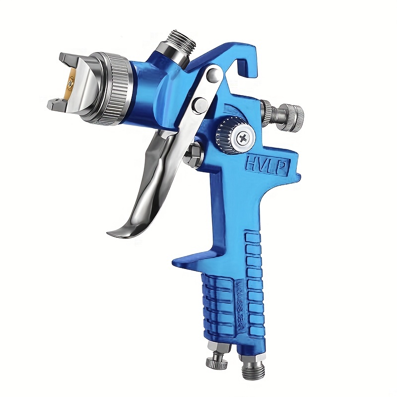 H-827P+H-2000P LVLP Sky Blue Spray Gun Kit with Full Accessories and Case