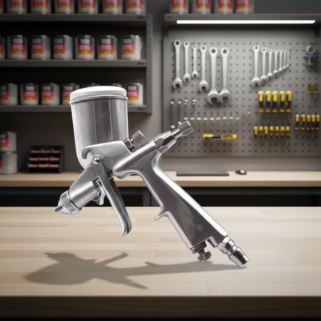 Professional LVLP Gravity Feed Spray Gun 0.5mm 125ml Workshop Paint Sprayer