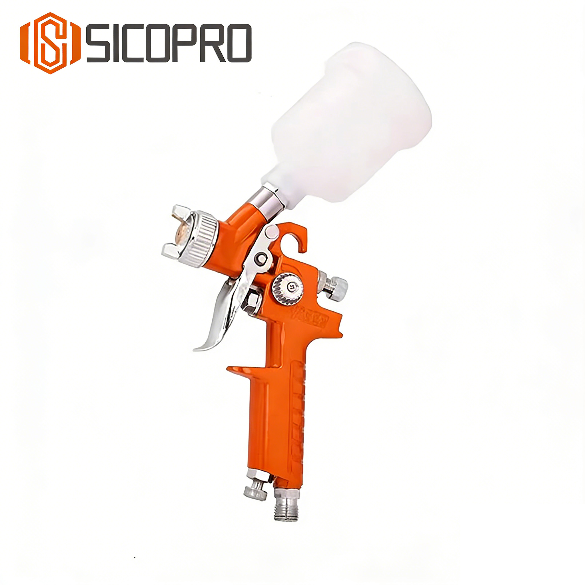 SICOPRO Orange LVLP Gravity Spray Gun – Automotive Paint Sprayer