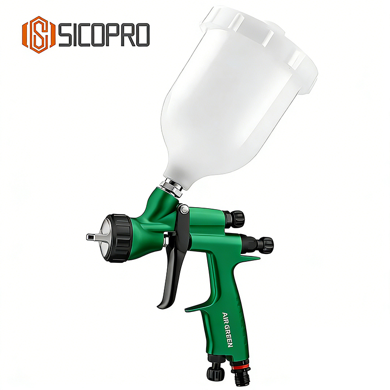 SK-735 Green LVLP Spray Gun for Refinished Painting - SICOPRO