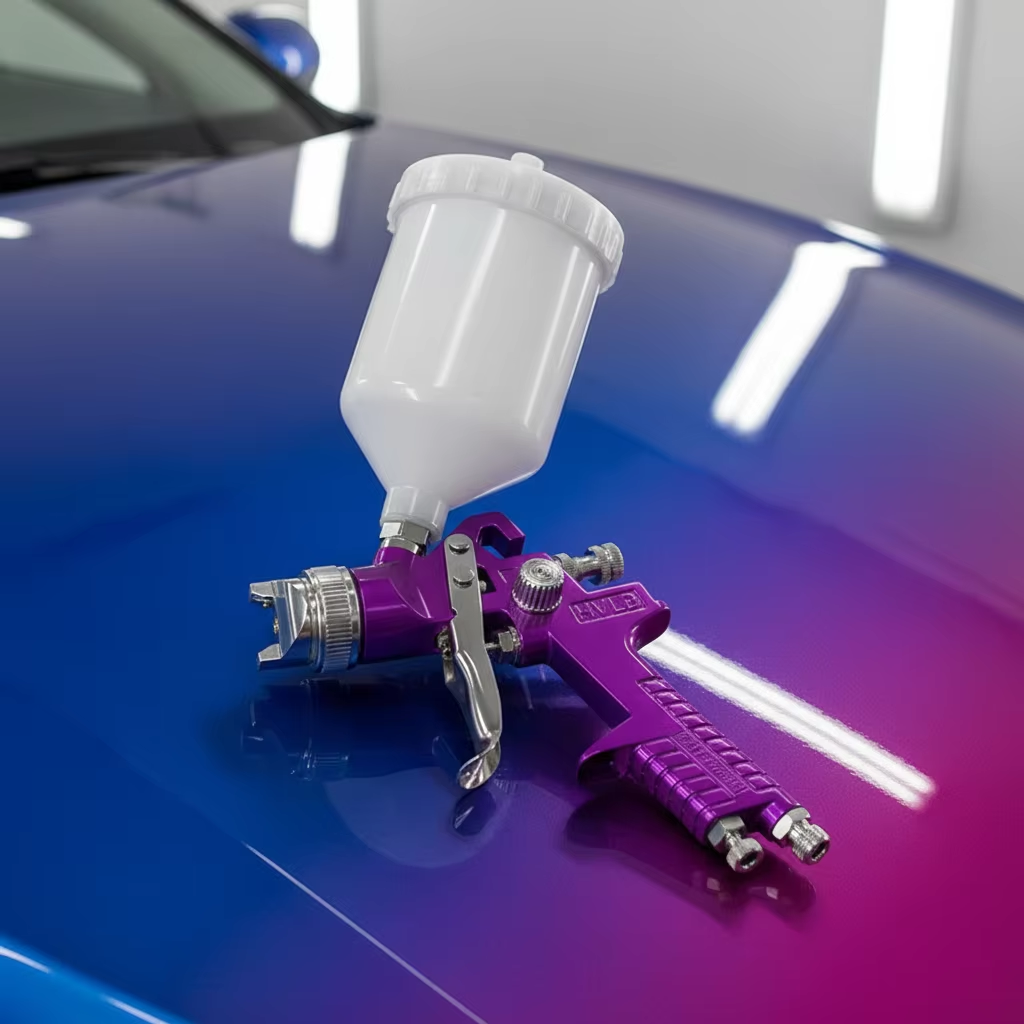 H-827P LVLP Spray Gun Professional Refinish Gravity Paint Tool (Link 7)