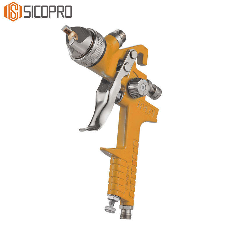 SICOPRO H-827P LVLP Spray Gun with 3 Nozzle Sets – 1.5mm/1.7mm/2.0mm Tips Included