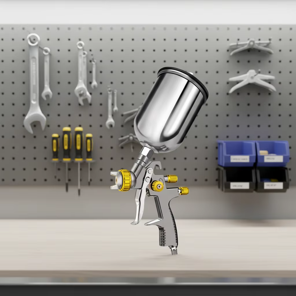 Professional Workshop Gravity Feed Paint Spray Gun LVLP Coating Tool