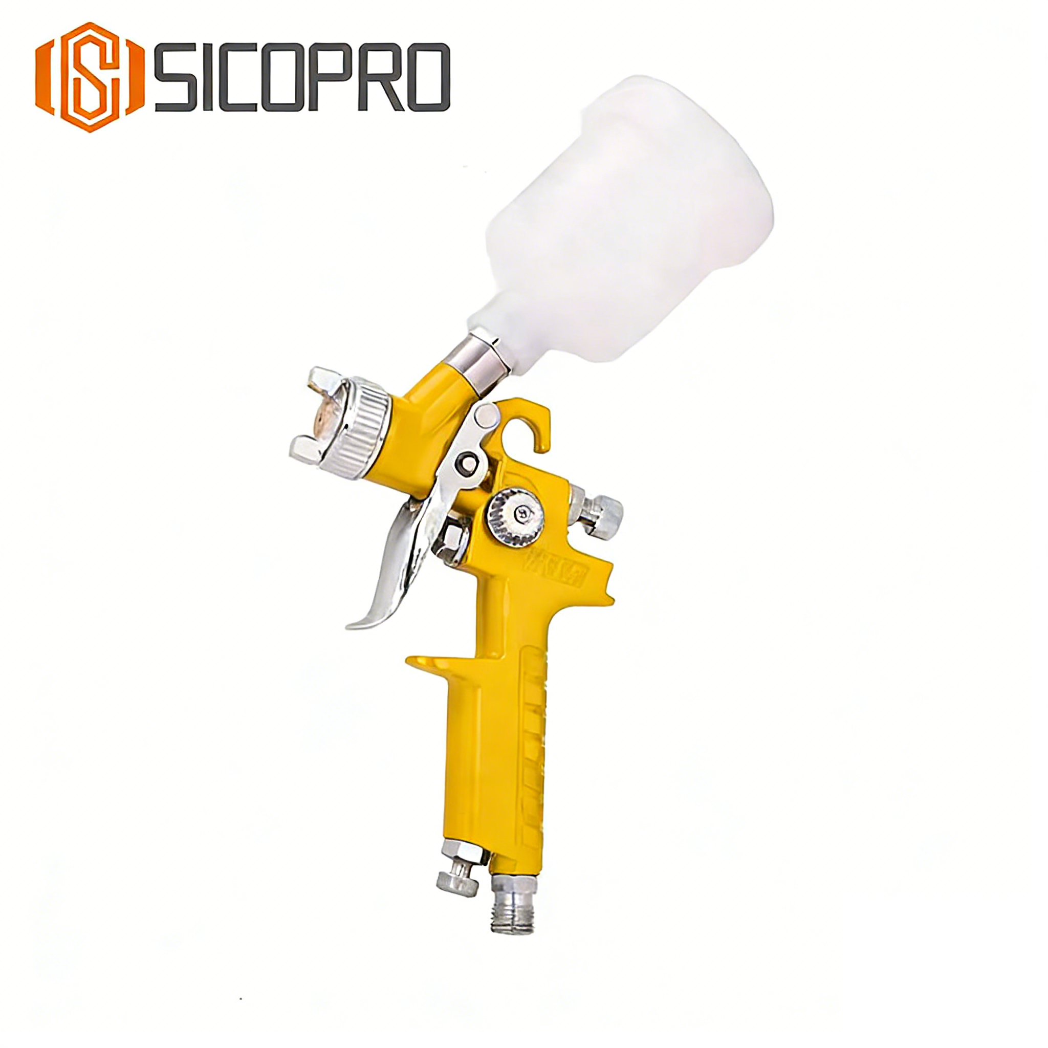 SICOPRO Yellow Body HVLP Spray Gun – Automotive Paint Refinish Tool