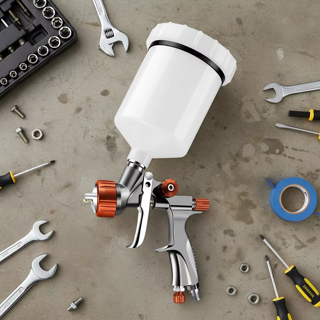 SK-80 Gravity Feed LVLP Spray Gun for Automotive Refinishing