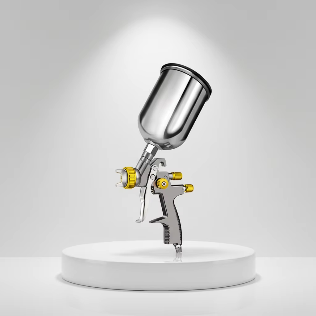 LVLP Fine Finish Gravity Spray Gun for Wood, Furniture and DIY Painting