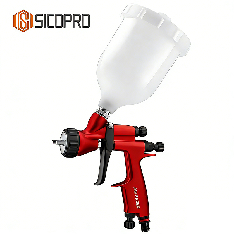 SK-735 Red LVLP Spray Gun for Refinished Painting - SICOPRO