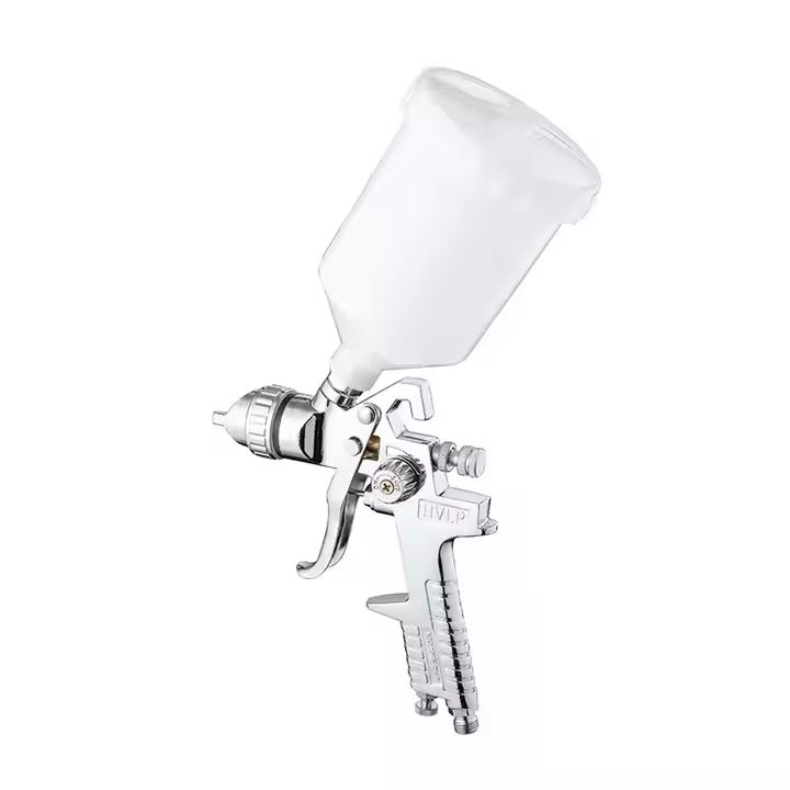H-827P LVLP Chrome Spray Gun with Plastic Cup