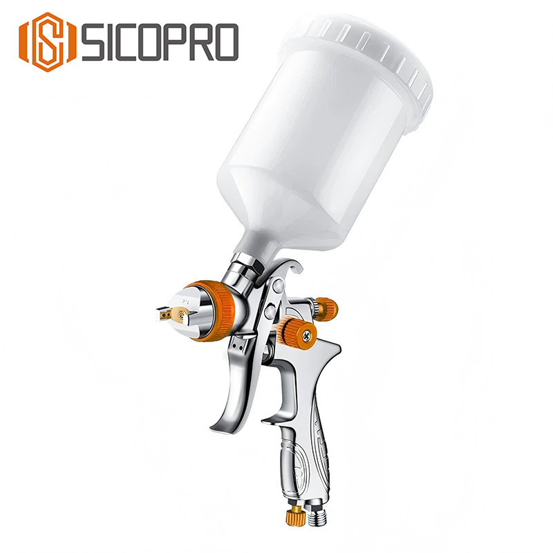 887‑Orange LVLP Gravity Feed Spray Gun