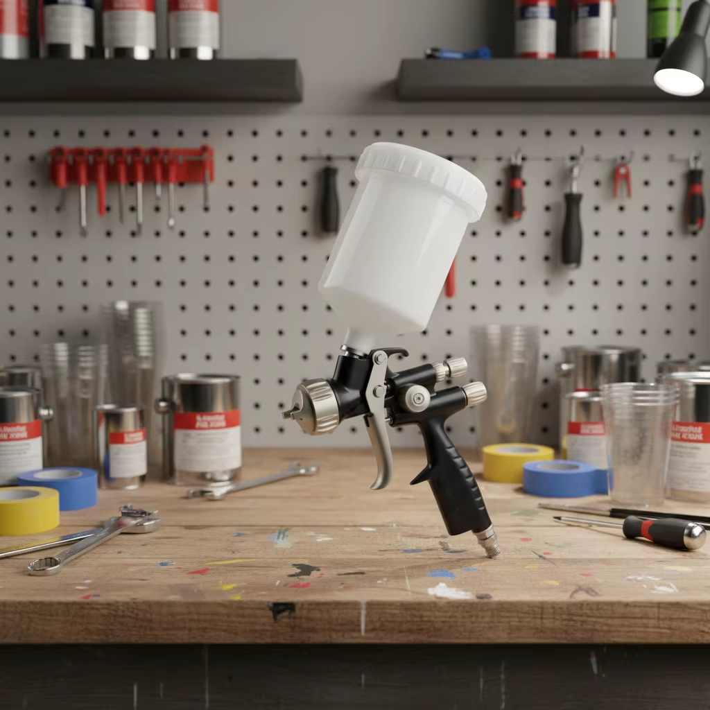 SK-2001 LVLP Spray Gun Automotive Refinish Gravity Feed Paint Sprayer