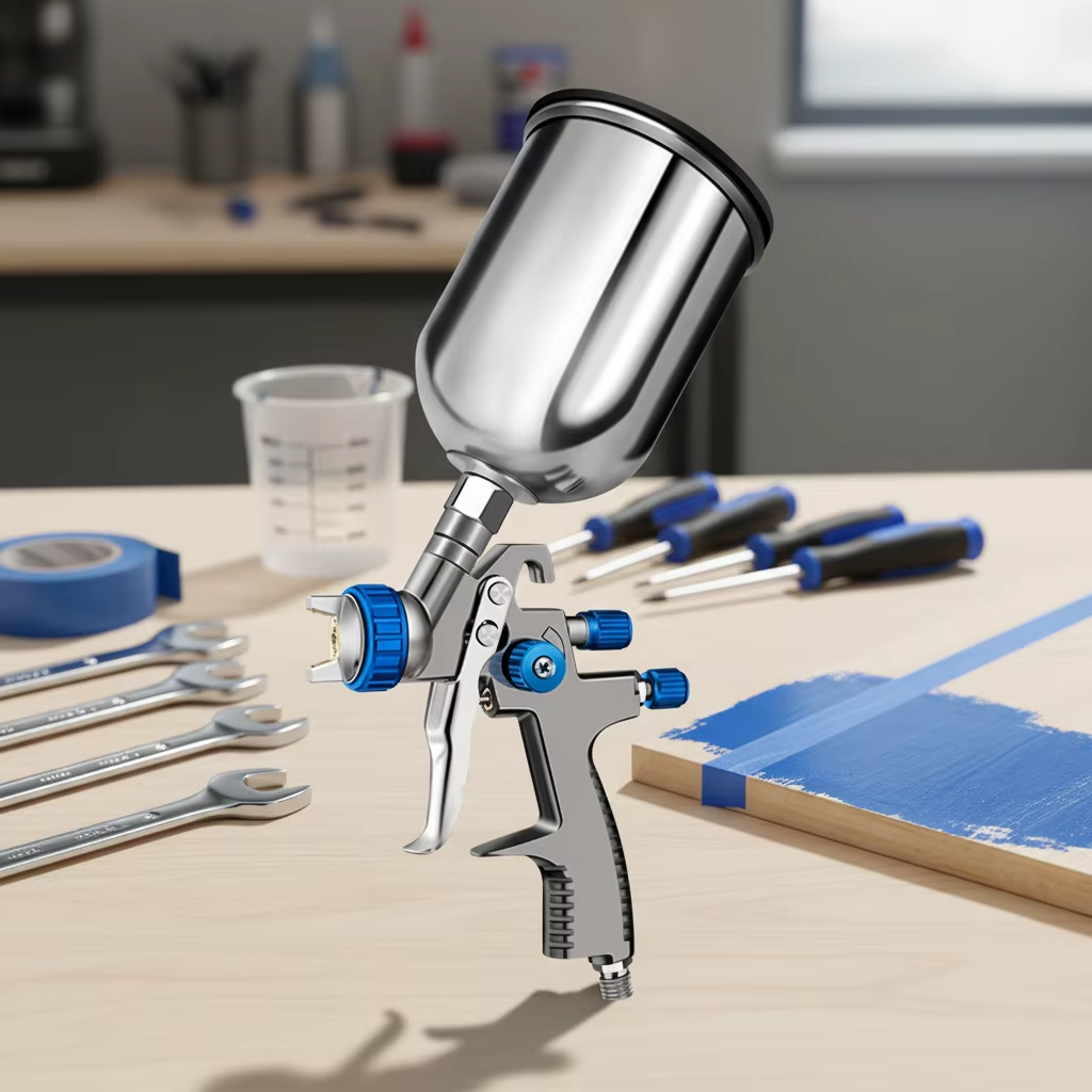 SK-2011 LVLP Pneumatic Spray Gun Gravity Feed Car Paint Refinish Tool