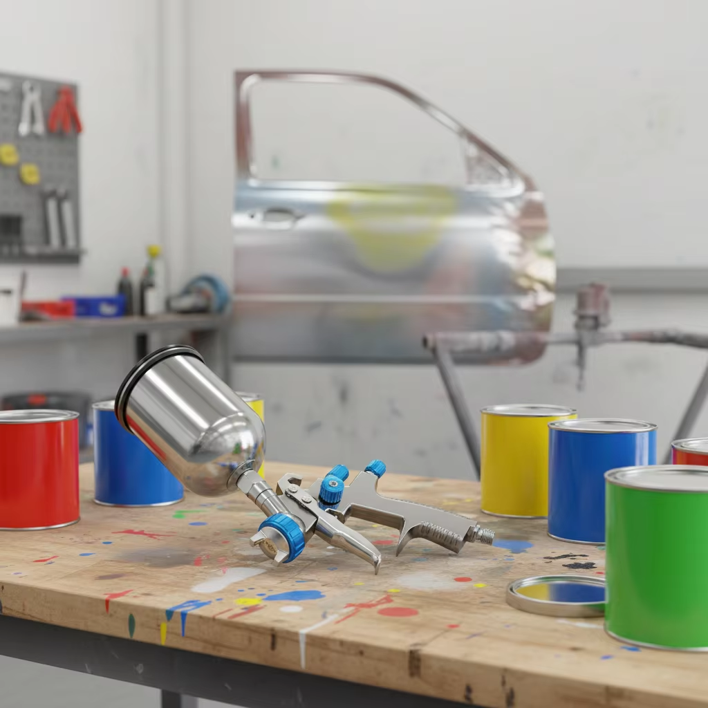 SK-2011 LVLP Gravity Feed Spray Gun Automotive Paint Finishing Tool