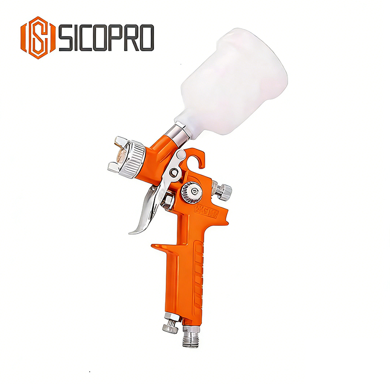 SICOPRO H-2000 Orange LVLP Gravity Feed Spray Gun