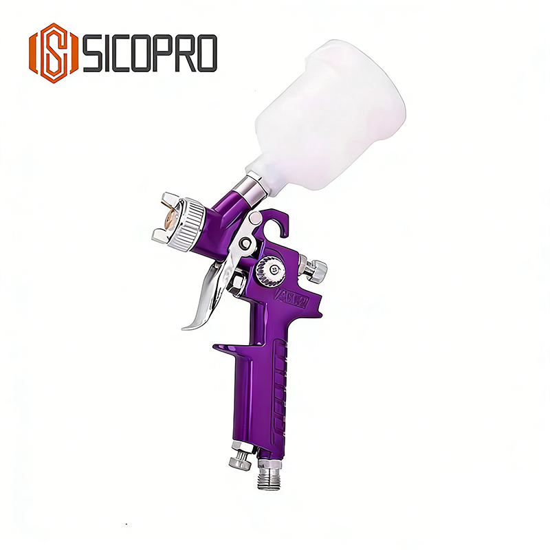 SICOPRO H-2000 Purple LVLP Gravity Feed Spray Gun