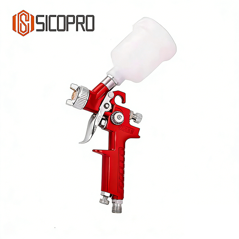 SICOPRO H-2000 Red LVLP Gravity Feed Spray Gun