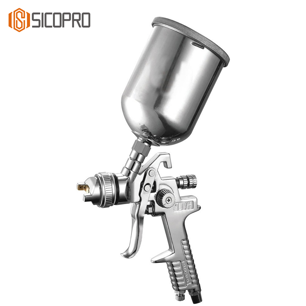 H-827G LVLP Spray Gun with 600cc Aluminum Cup