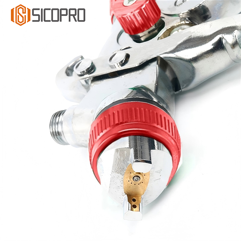 SK-2008 LVLP Spray Gun with Precision Red Cap Nozzle