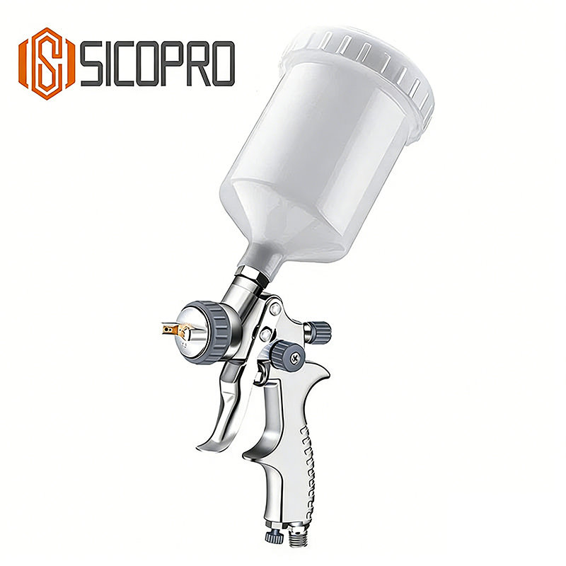 SICOPRO SK-2010 Gray LVLP Spray Gun - Precision Automotive Refinishing Tool