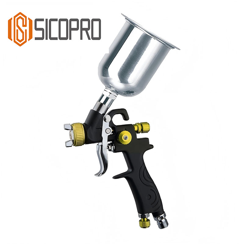 SK-350 LVLP Spray Gun – Professional Yellow Gravity Feed Low Pressure Paint Gun