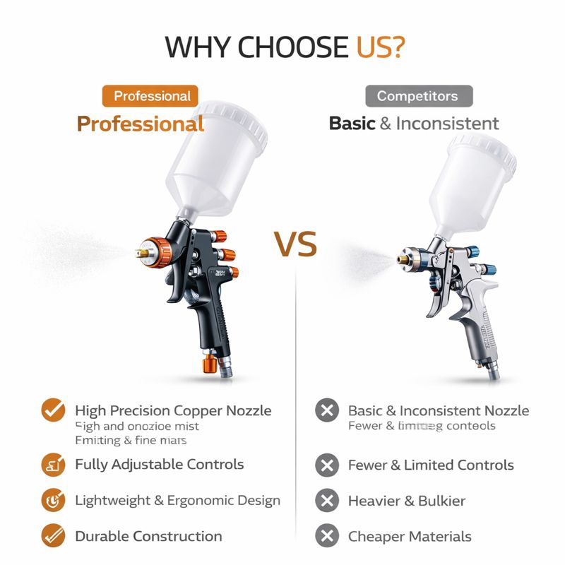 1.4mm LVLP Spray Gun for Refinished Painting – Model SK-791