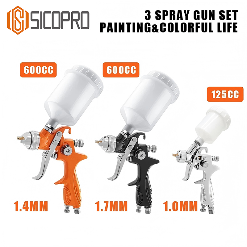 Refinished Painting LVLP Spray Gun SK-887 with High Atomization Technology
