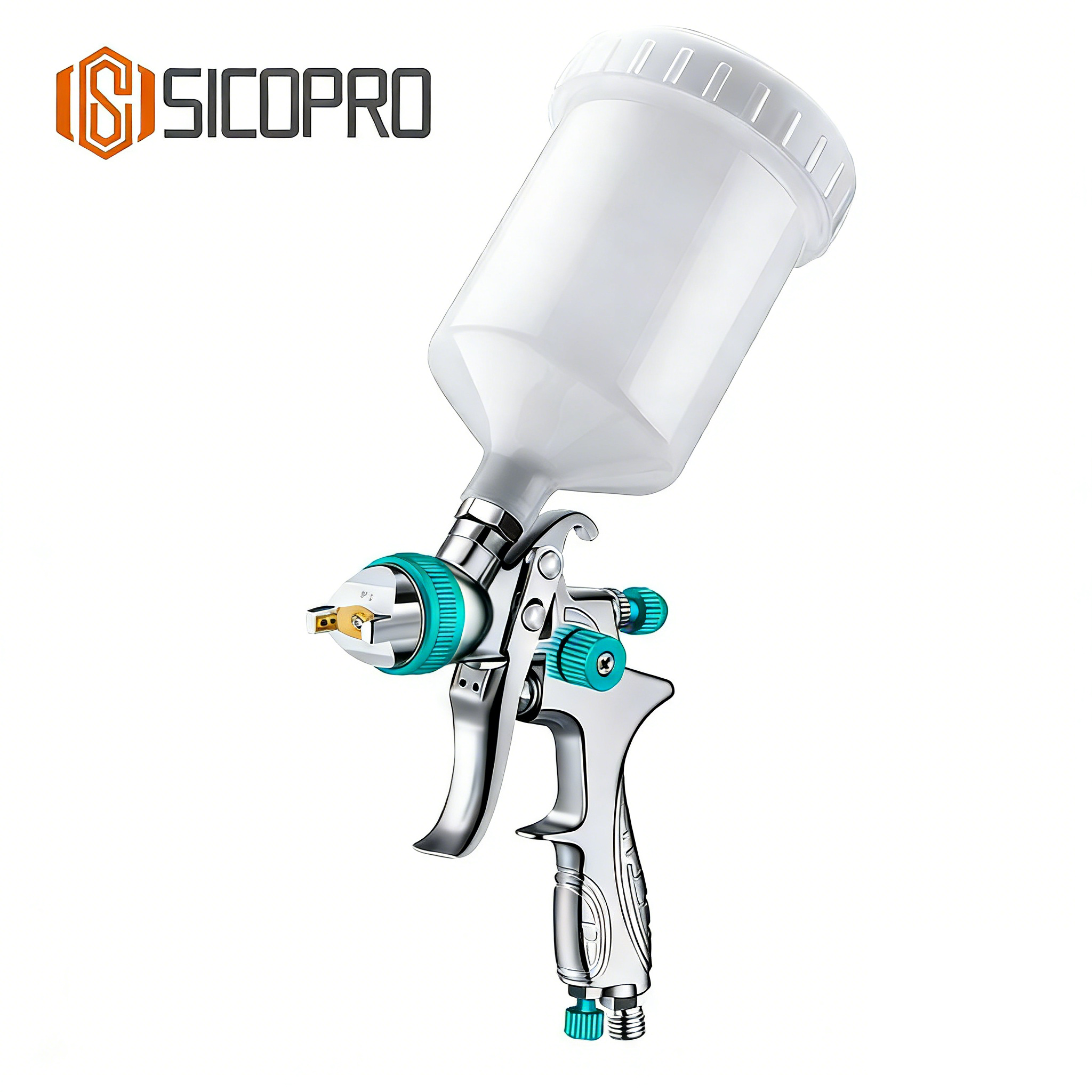 SK-887P LVLP Automotive Refinish Spray Gun - Cyan