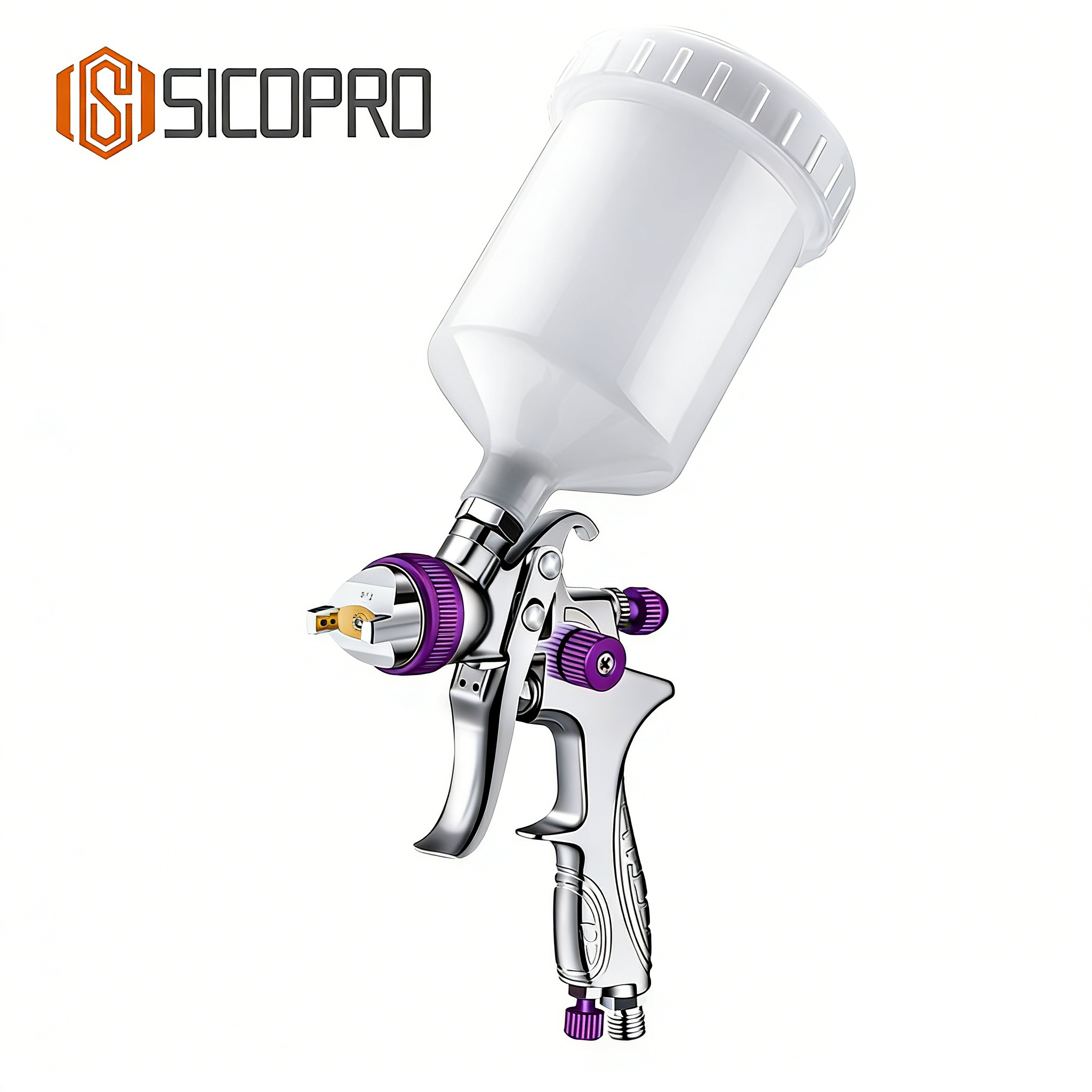 SK-887P LVLP Automotive Refinish Spray Gun - Purple