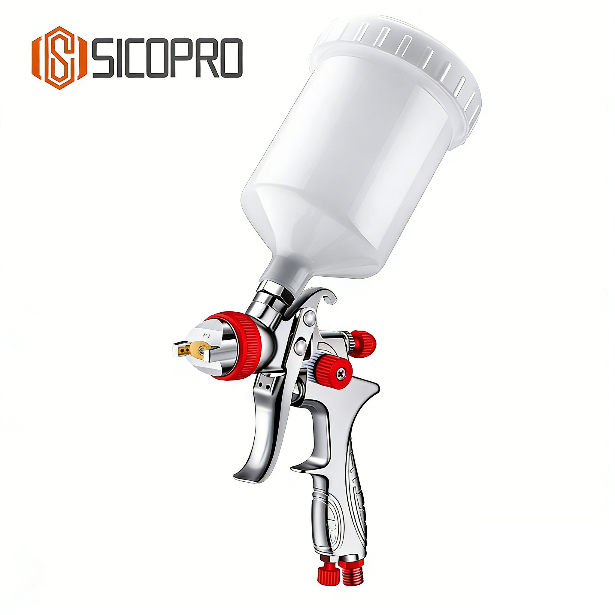 SK-887P LVLP Automotive Refinish Spray Gun - Red