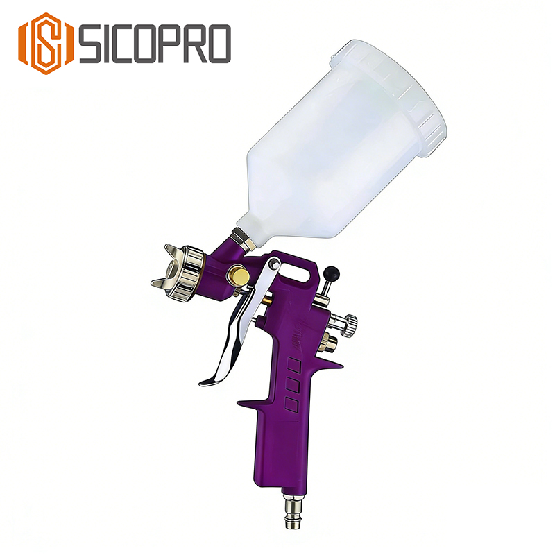 SICOPRO LVLP Gravity Feed Spray Gun - Purple