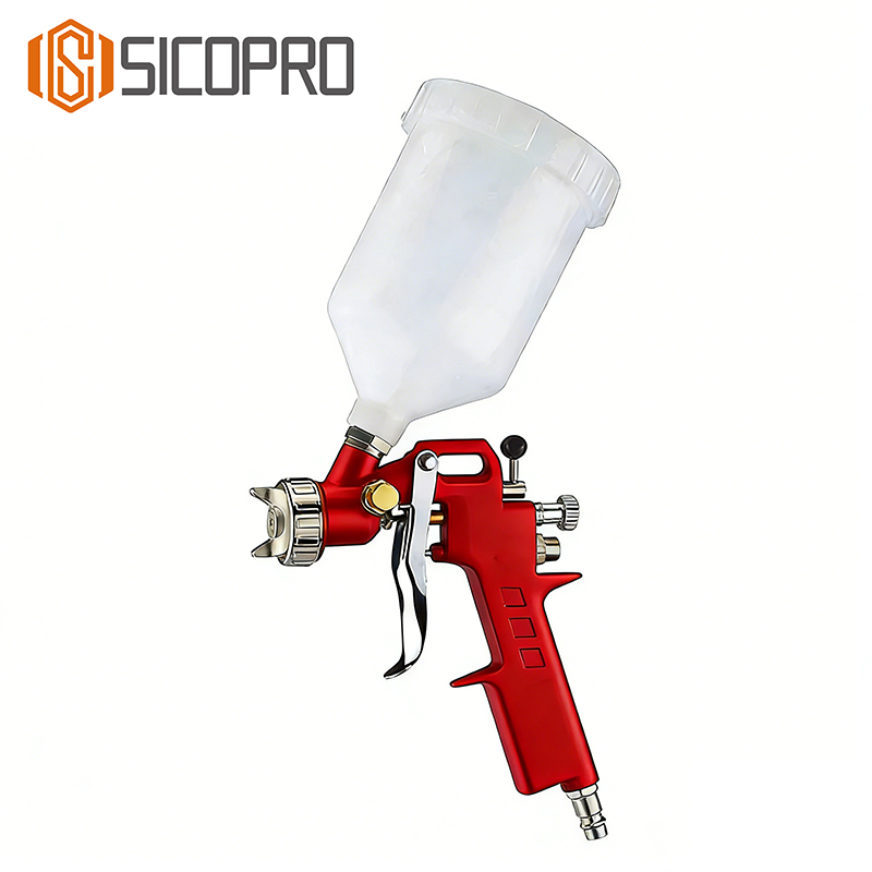 SICOPRO LVLP Gravity Feed Spray Gun - Red
