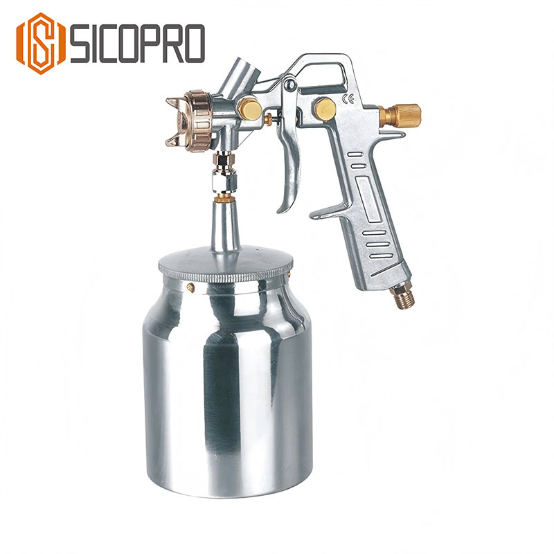 SK80S Refinished Painting LVLP Spray Gun with Aluminum Cup