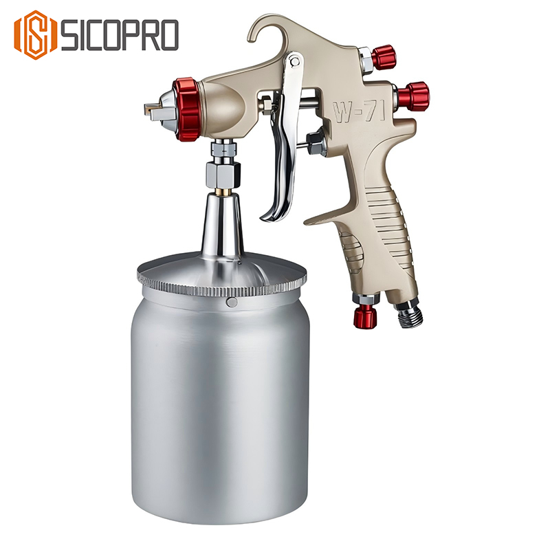 W-71S LVLP Suction Spray Gun – Professional Paint Tool