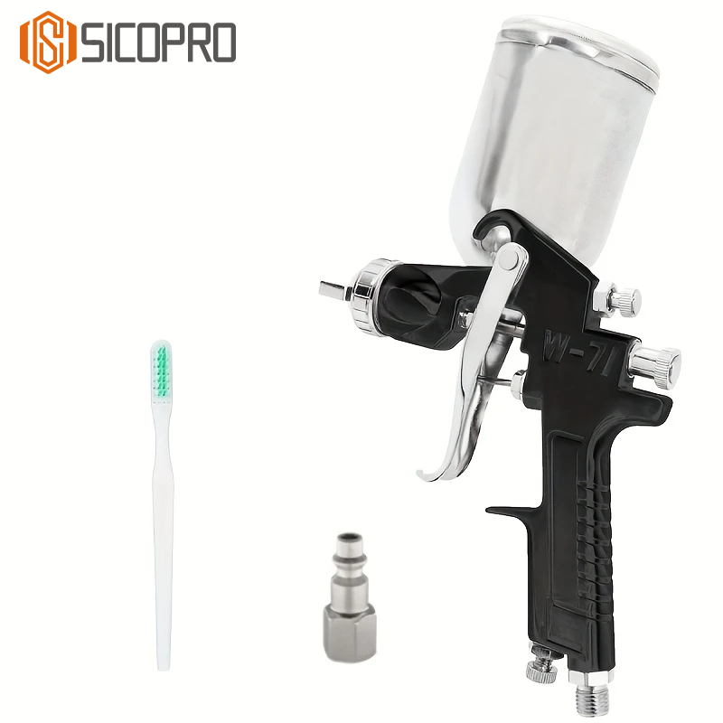 W-71G LVLP Gravity Spray Gun – 600ml Aluminum Cup, Precision Painting Tool