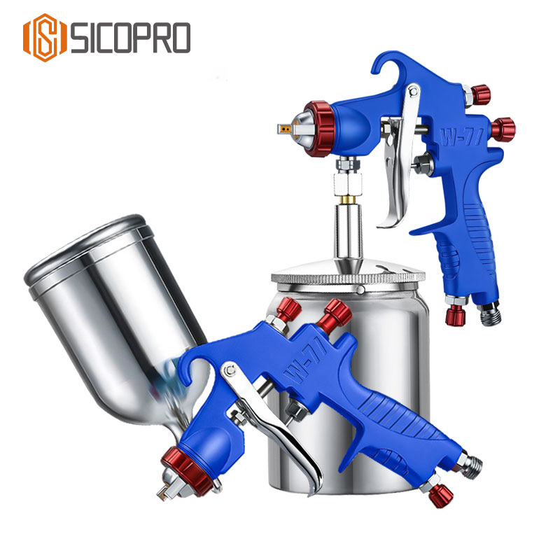 W-71 LVLP Spray Gun – Blue Edition, Gravity & Suction Feed Options, Aluminum Cup