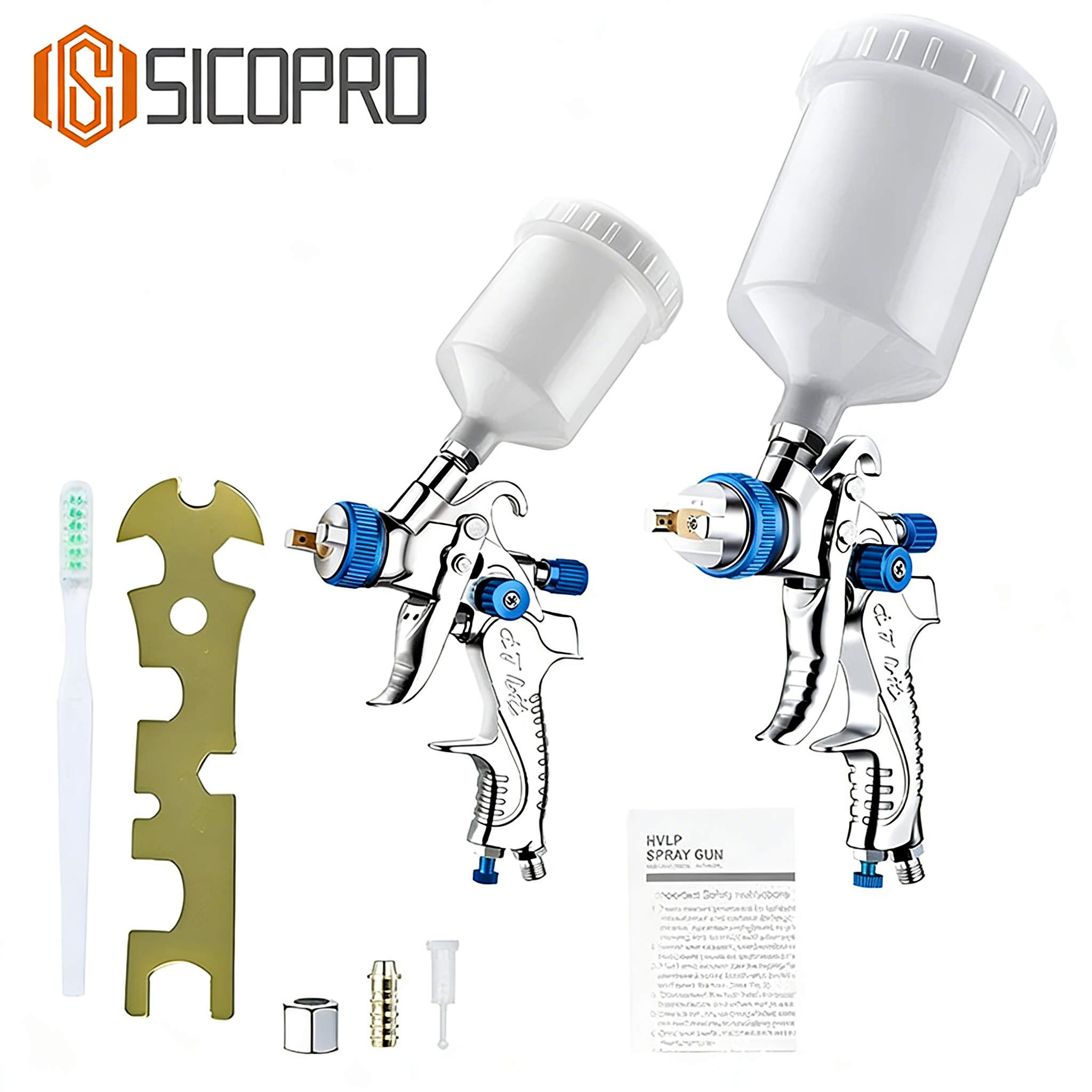 SICOPRO 2008 HVLP Gravity Feed Spray Gun – High Performance Automotive and Industrial Paint Gun