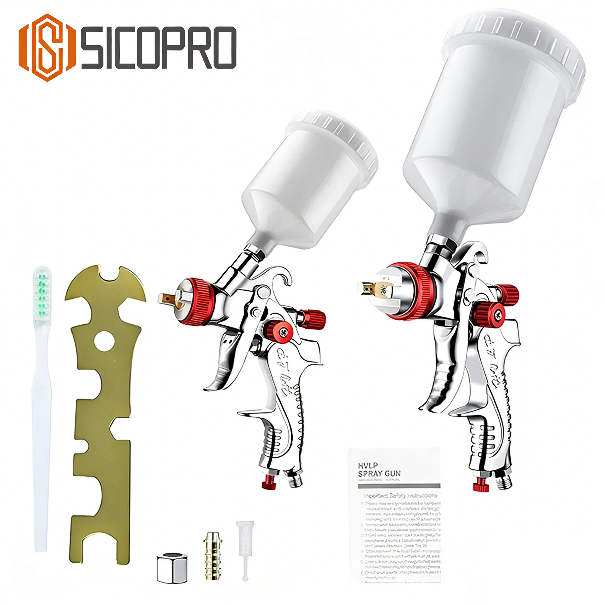 SICOPRO 2008 HVLP Gravity Feed Spray Gun – High Performance Automotive and Industrial Paint Gun